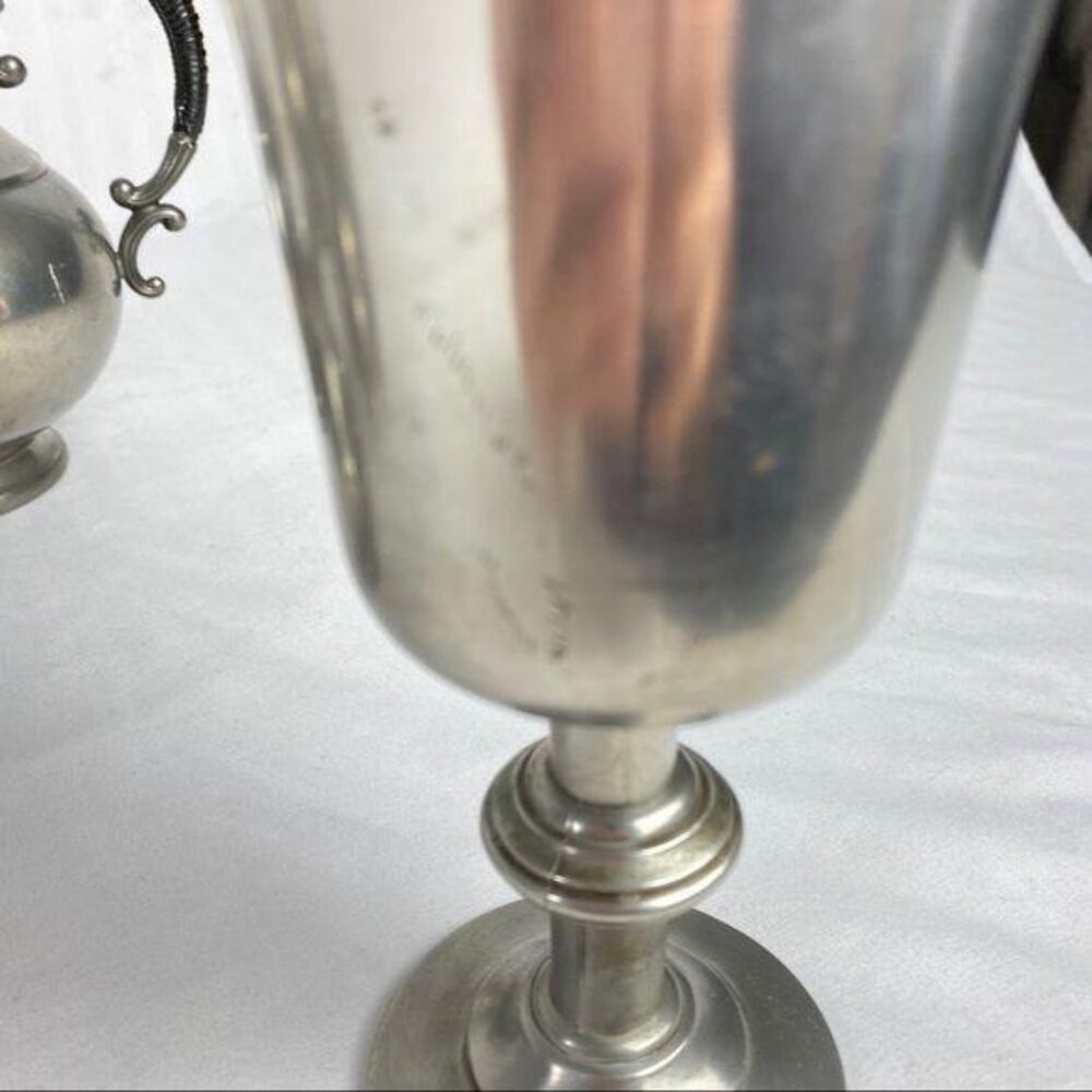 Vintage Pewter Set Kurz Tiel Holland and Goblet - Picture 8 of 8